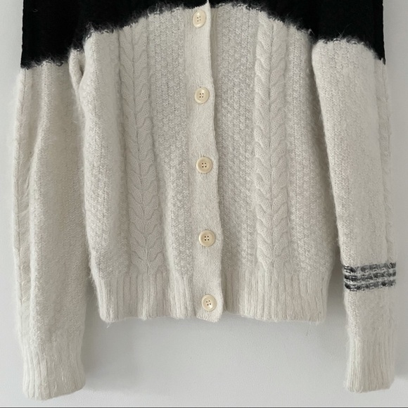 Band Of Outsiders Drowning Cable Crewnck Angora-Blend Sweater - Picture 8 of 12